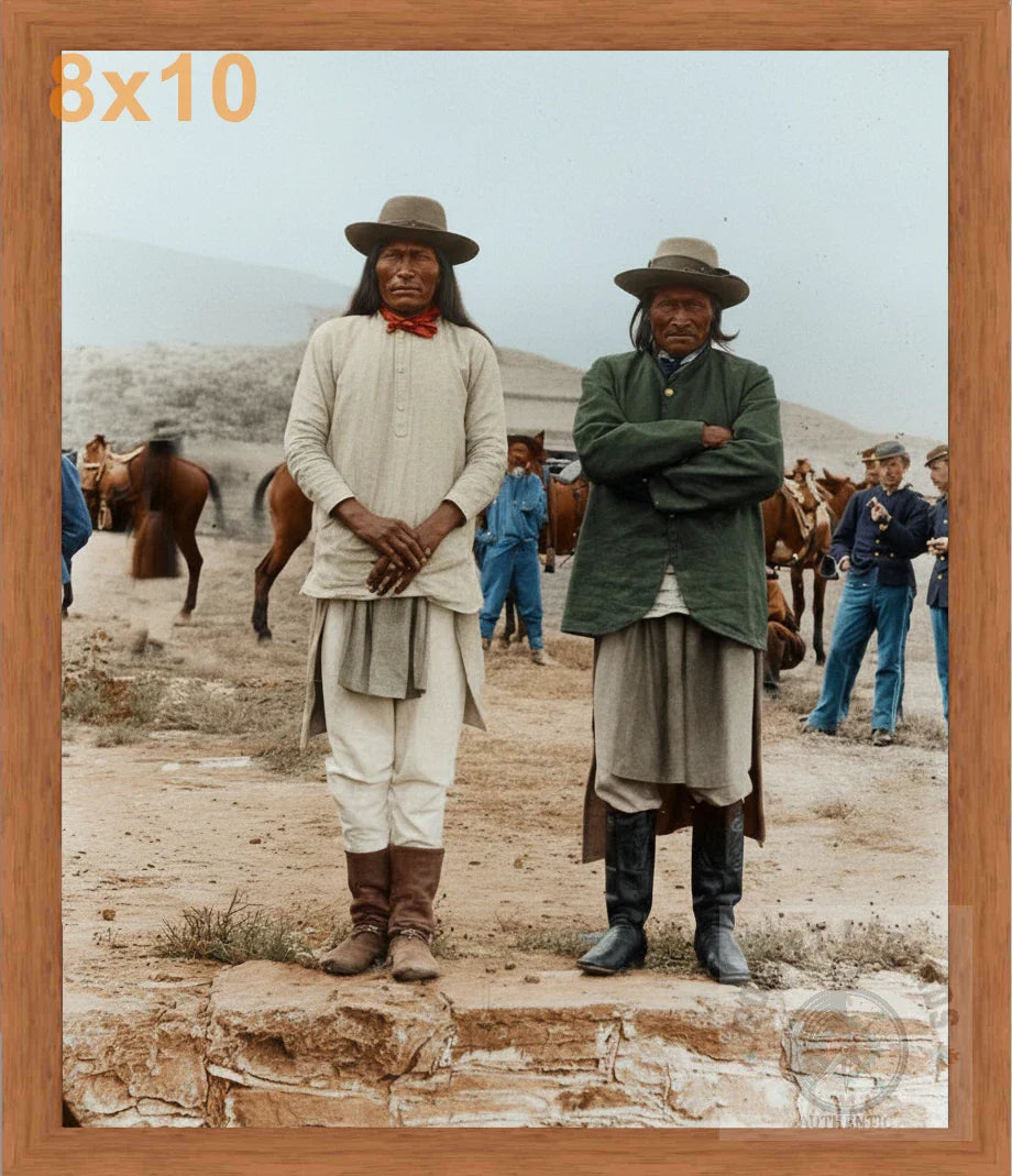 geronimo nosolo pecan color print backed 8x10