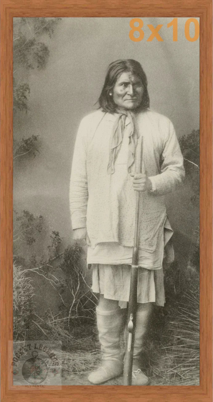 geronimo solo pecan sepia print backed 8x10