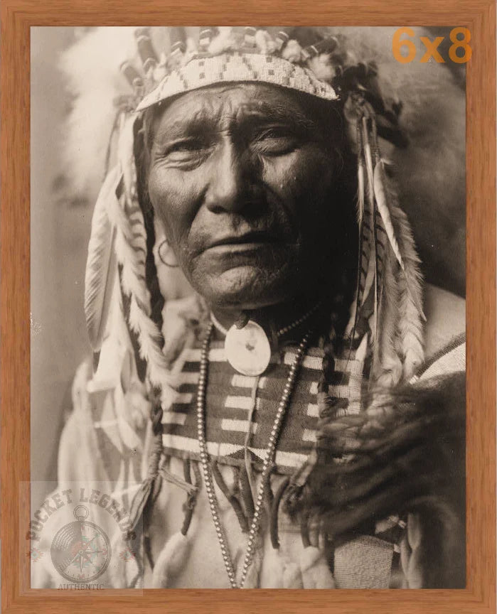 ghost bear crow pecan sepia print backed 6x8