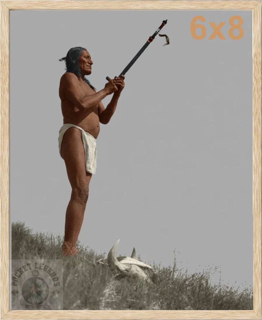 oglala prayer to the mystery 1907 oak color print backed 6x8