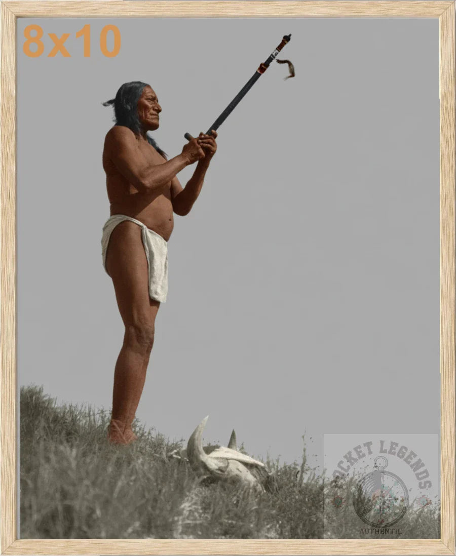 oglala prayer to the mystery 1907 oak color print backed 8x10