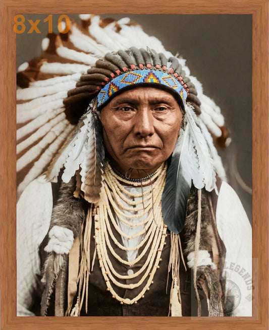 chief joseph pecan color print backed 8x10