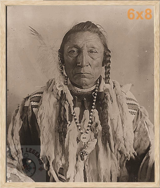 curly bear blackfoot oak sepia print backed 6x8 