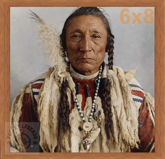 curly bear blackfoot pecan color print backed 6x8 