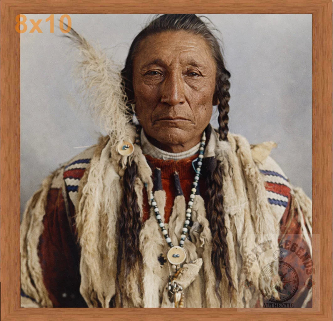 curly bear blackfoot pecan color print backed 8x10