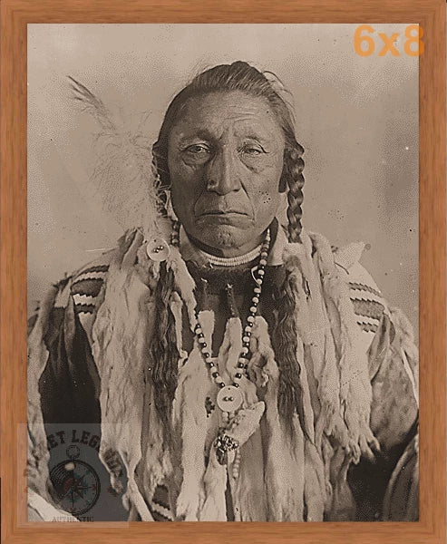 curly bear blackfoot pecan sepia print backed 6x8 
