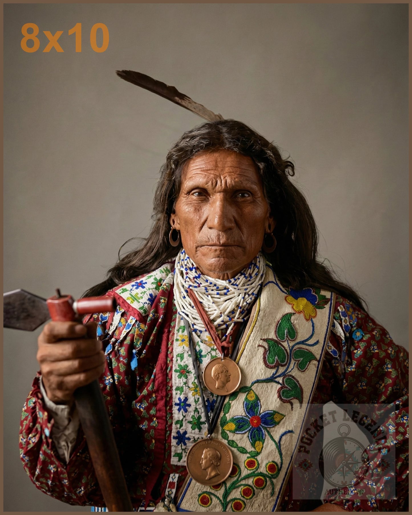 george arkeketah color print backed 8x10