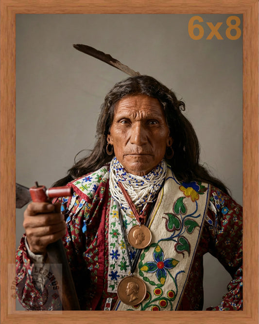 george arkeketah pecan color print backed 6x8 