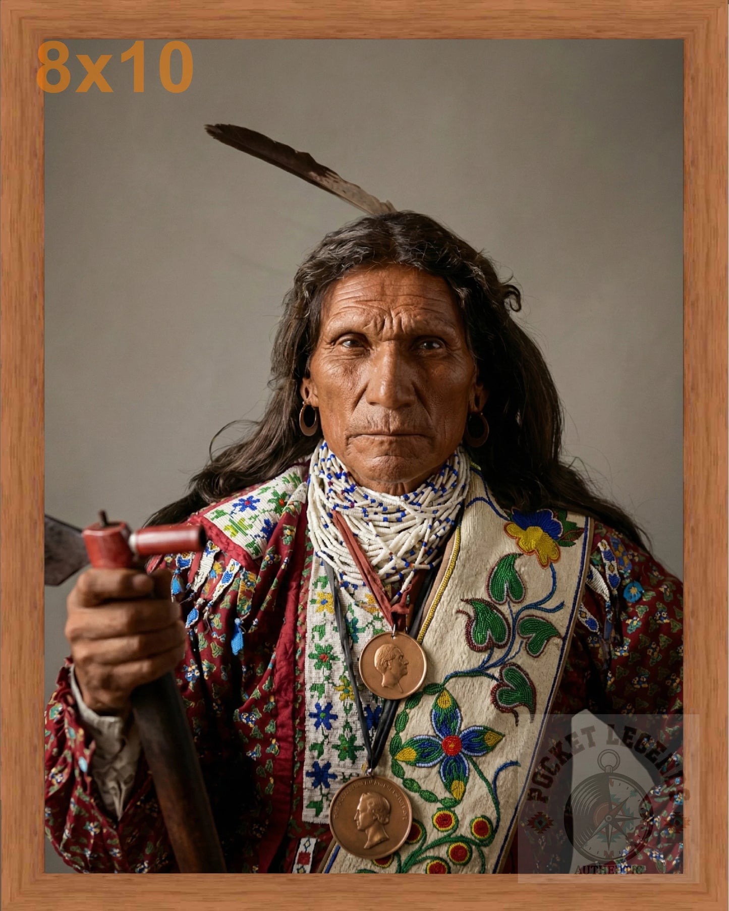 george arkeketah pecan color print backed 8x10