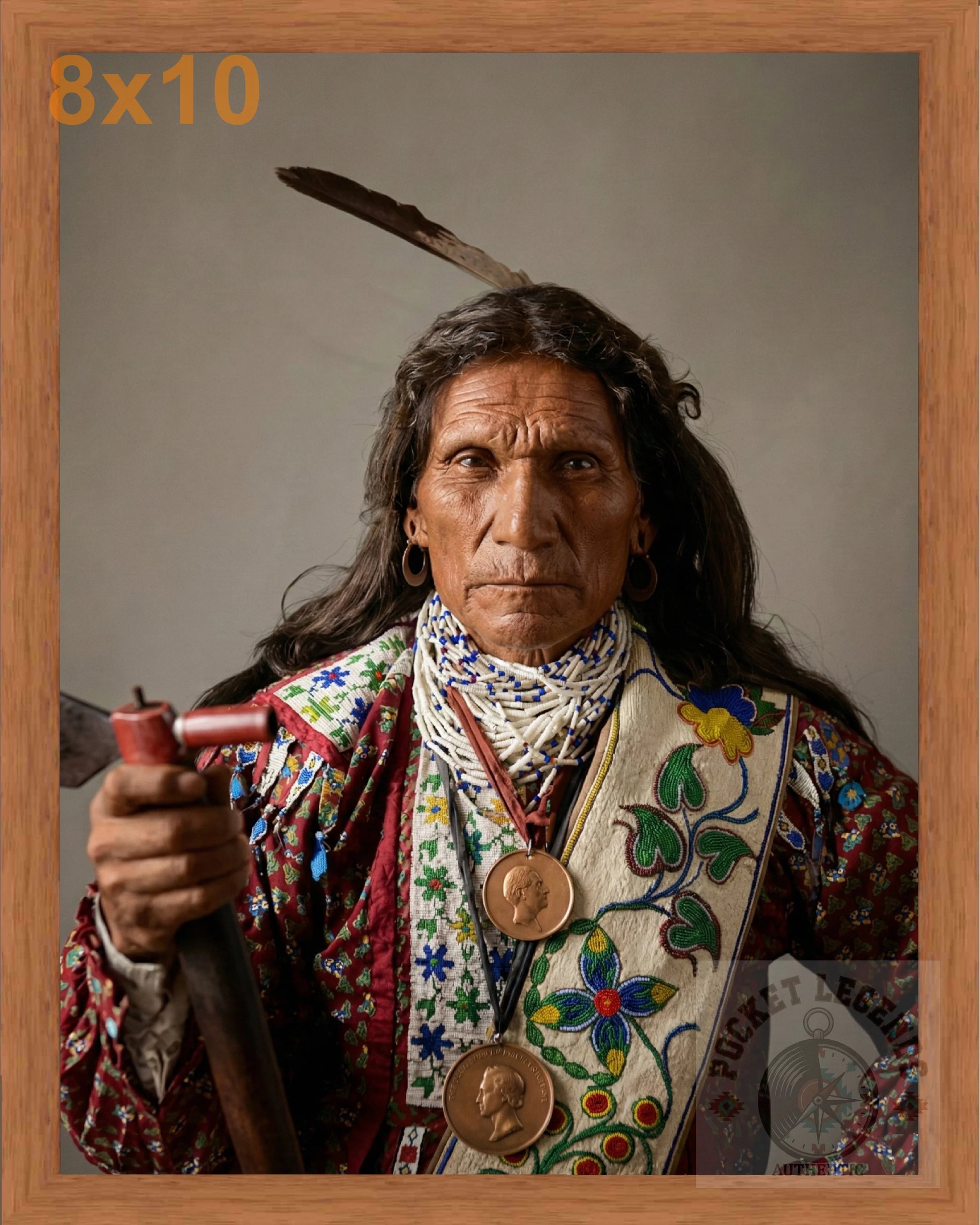 george arkeketah pecan color print backed 8x10