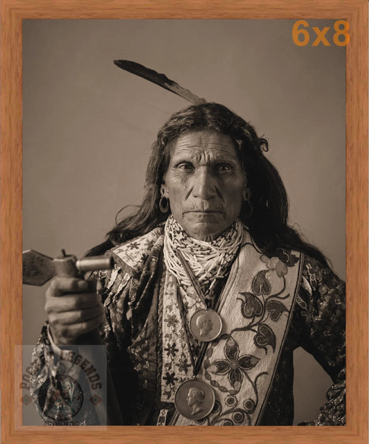 george arkeketah pecan sepia print backed 6x8 