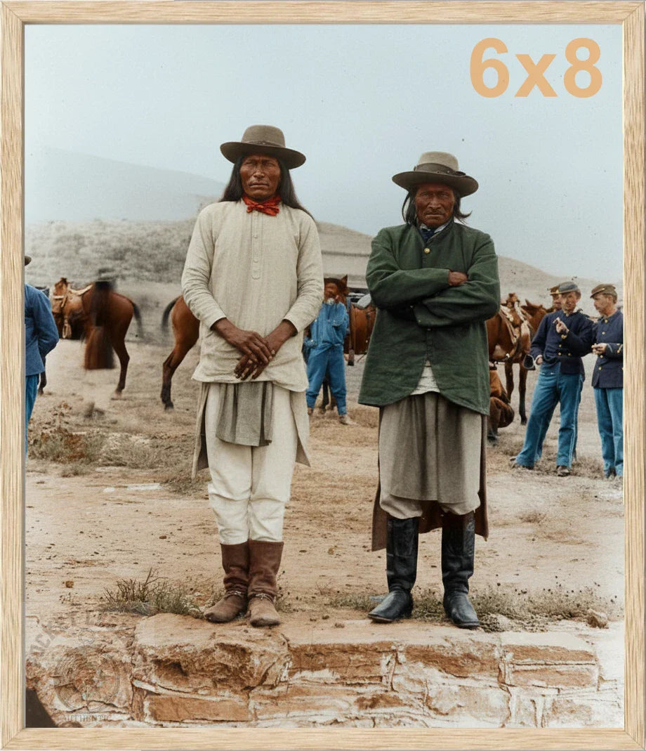 geronimo nosolo oak color print backed 6x8 