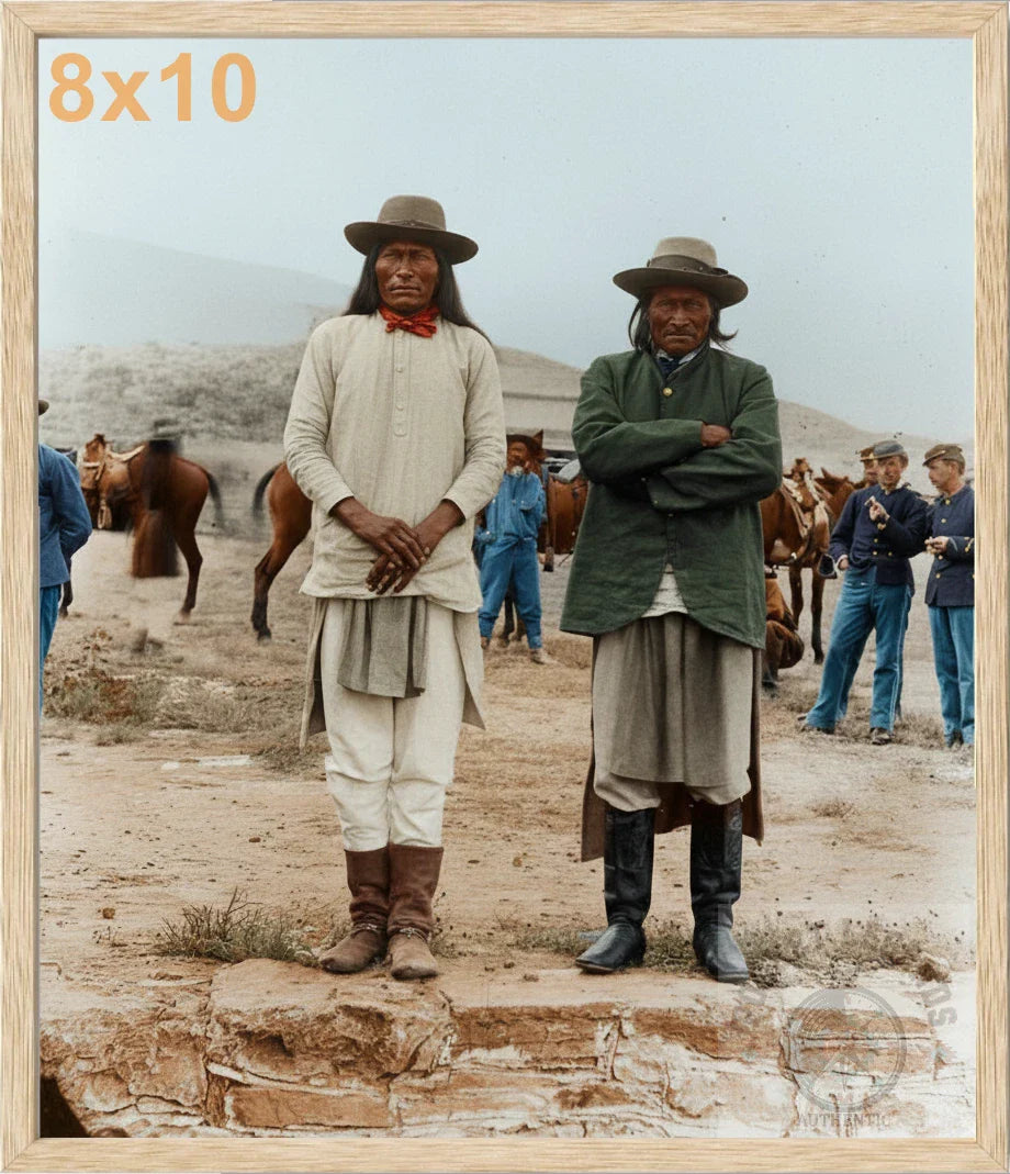 geronimo nosolo oak color print backed 8x10