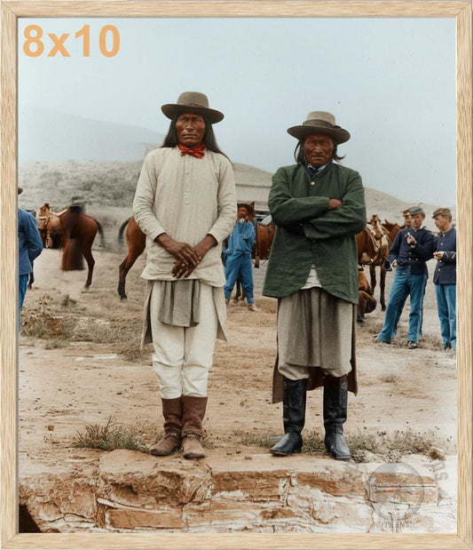 geronimo nosolo oak color print backed 8x10