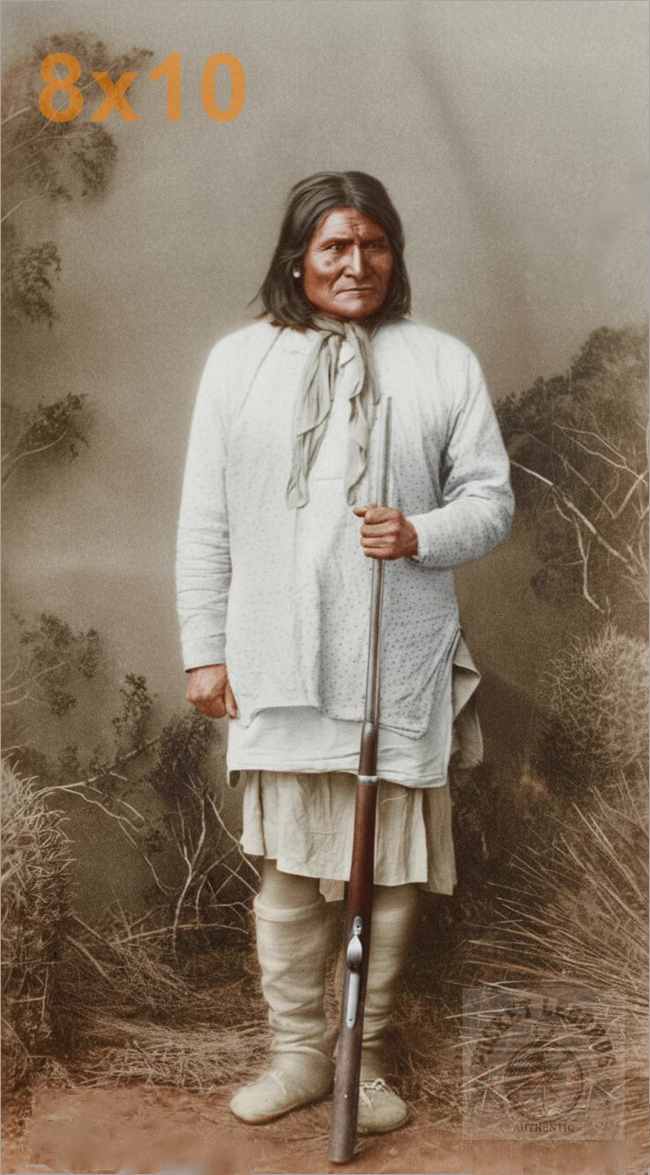 geronimo solo color print backed 8x10