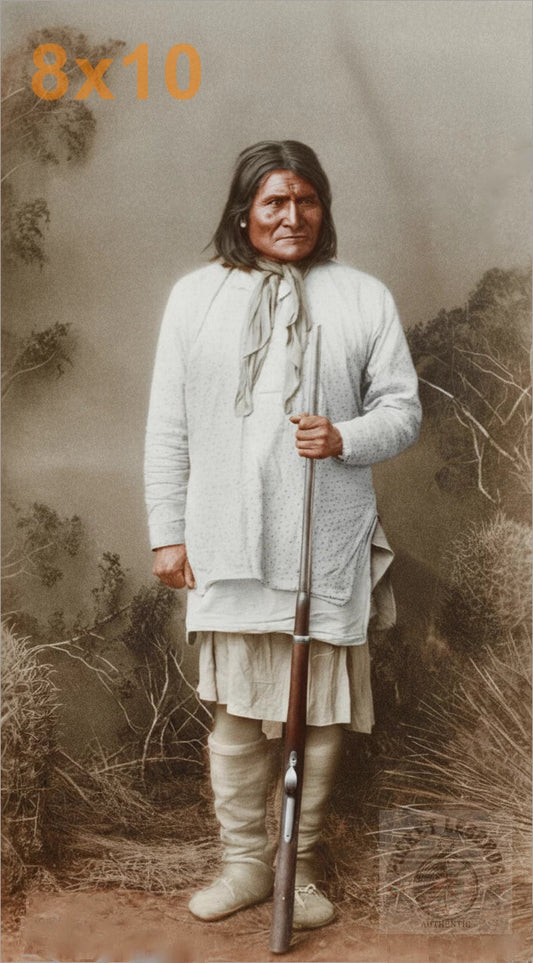 geronimo solo color print backed 8x10
