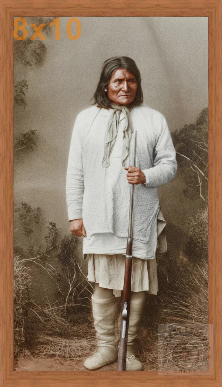 geronimo solo pecan color print backed 8x10