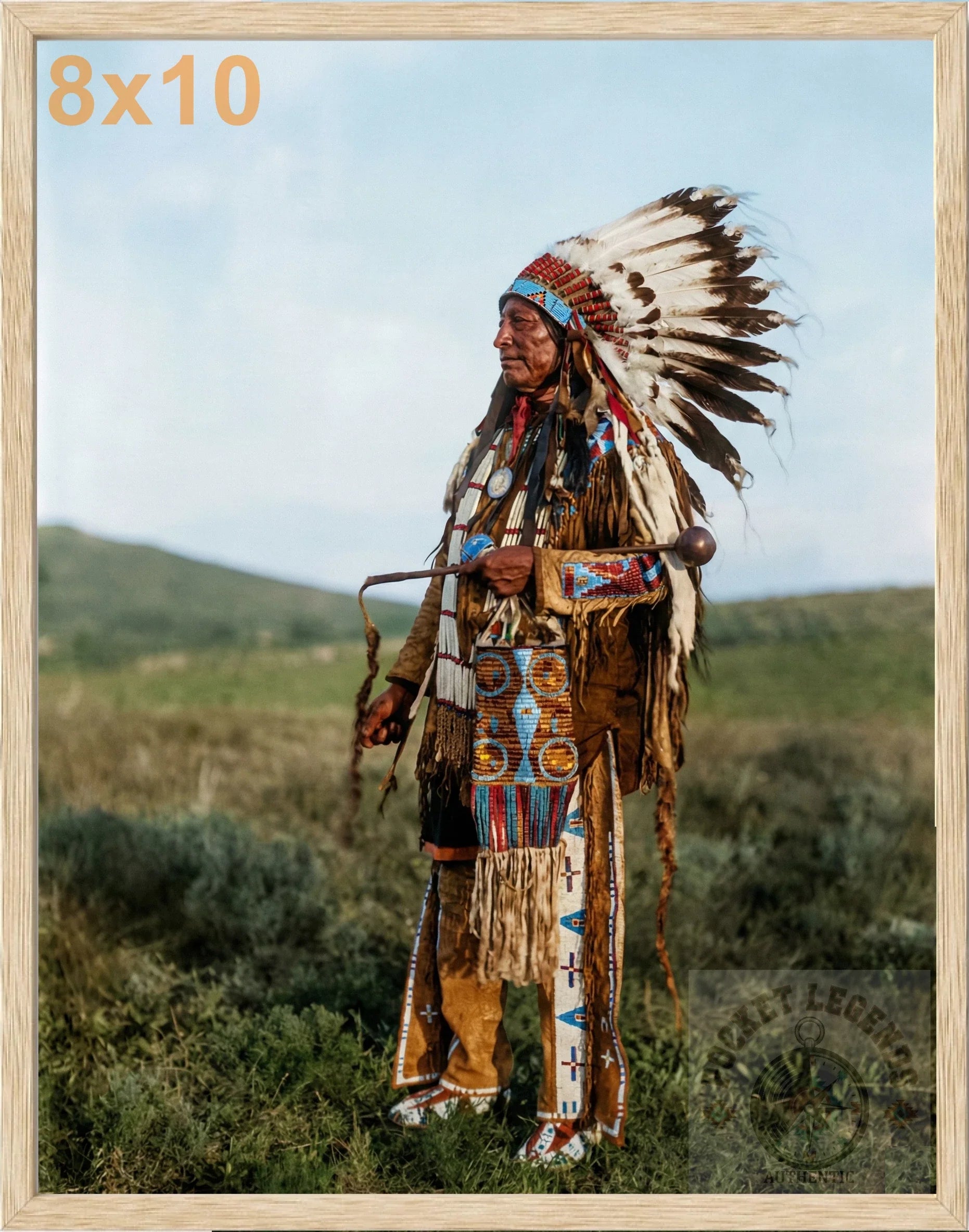 high hawk oak color print backed 8x10