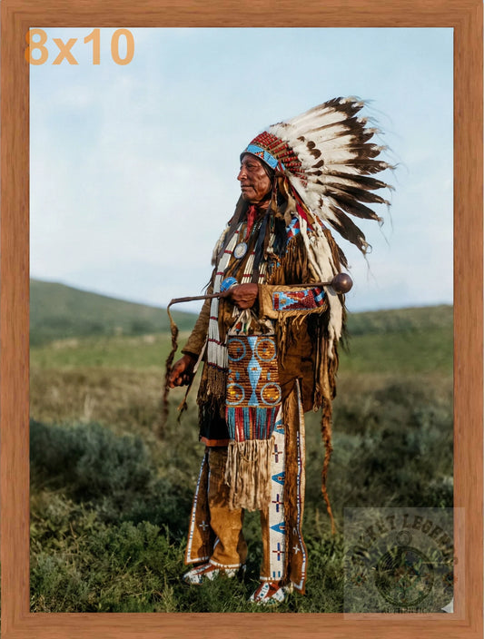 high hawk pecan color print backed 8x10
