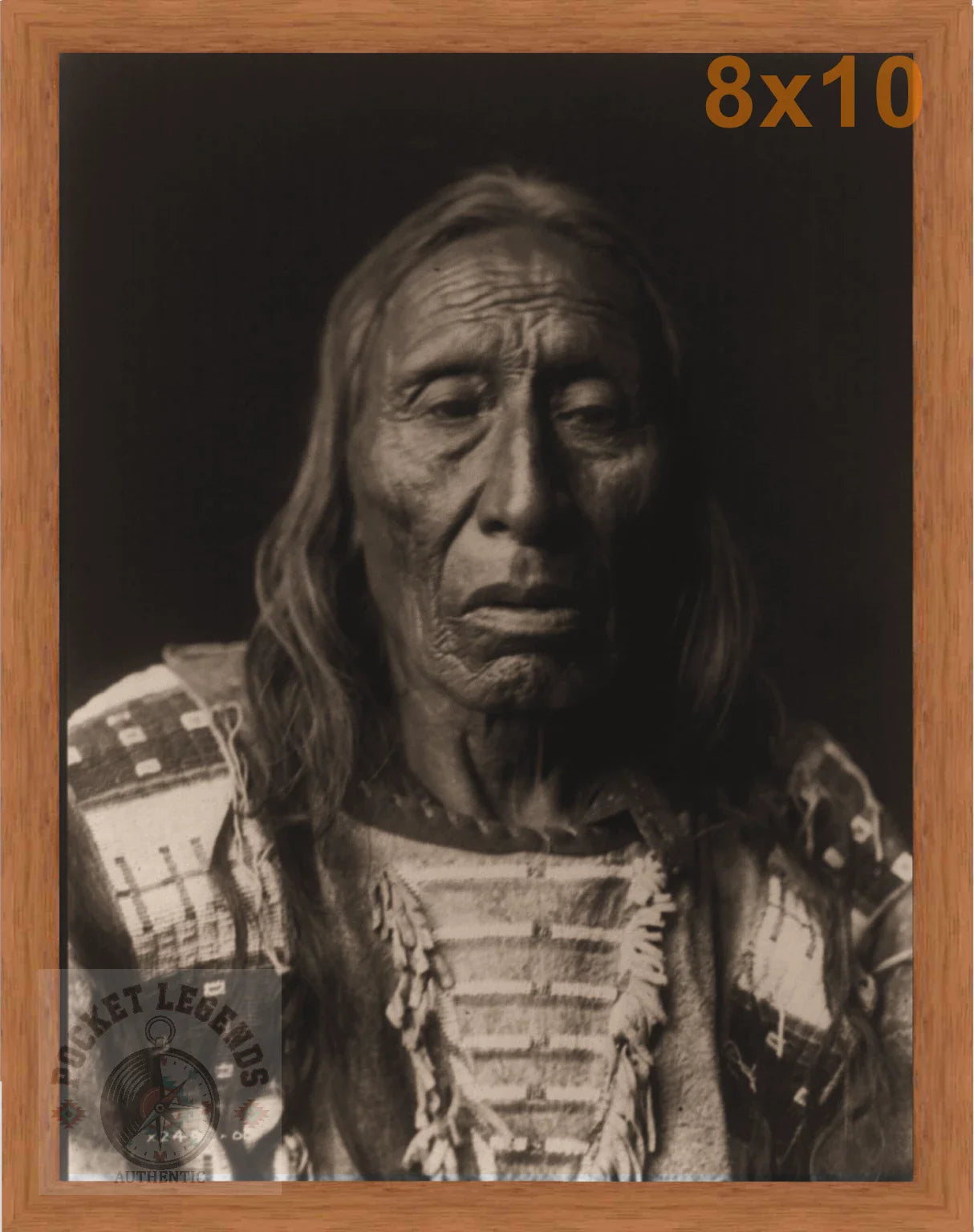 his fights pecan sepia print backed 8x10