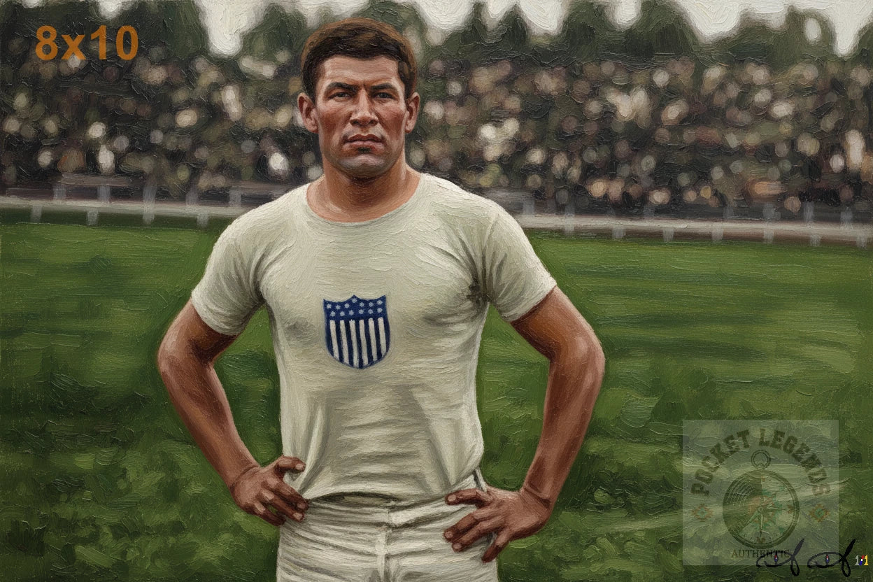 jim thorpe 1912 embellished artist proof 1of1 8x10