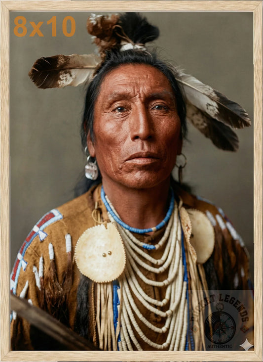 medicine crow crow oak color print backed 8x10