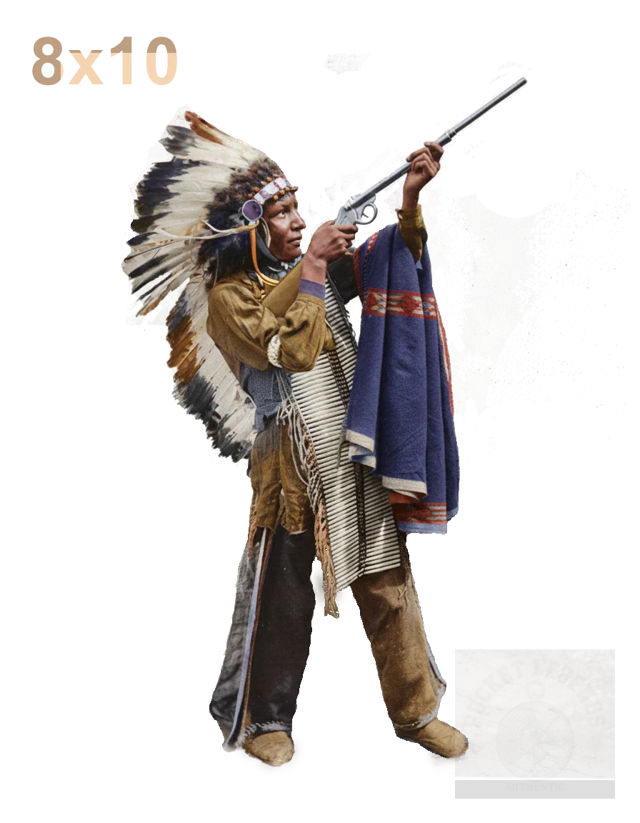 native rifle color print backed 8x10