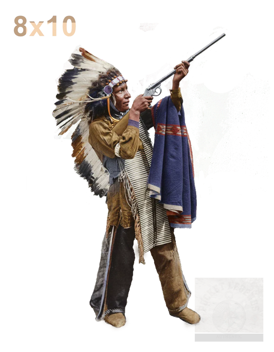 native rifle color print backed 8x10