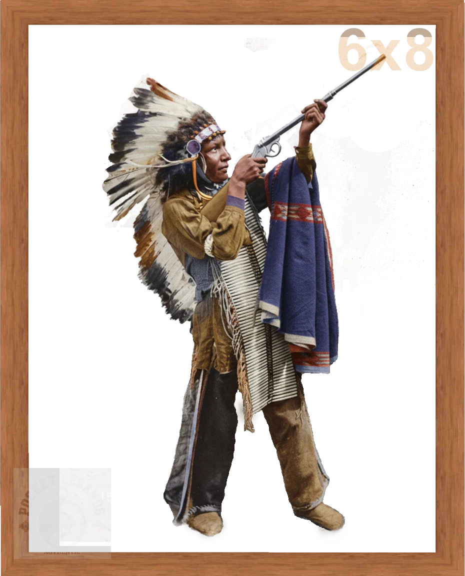 native rifle pecan color print backed 6x8 