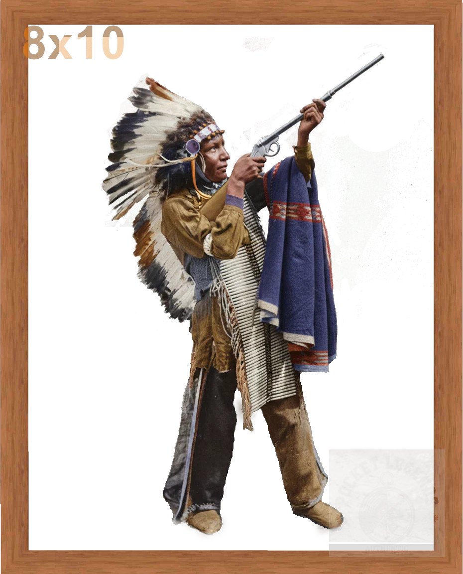native rifle pecan color print backed 8x10