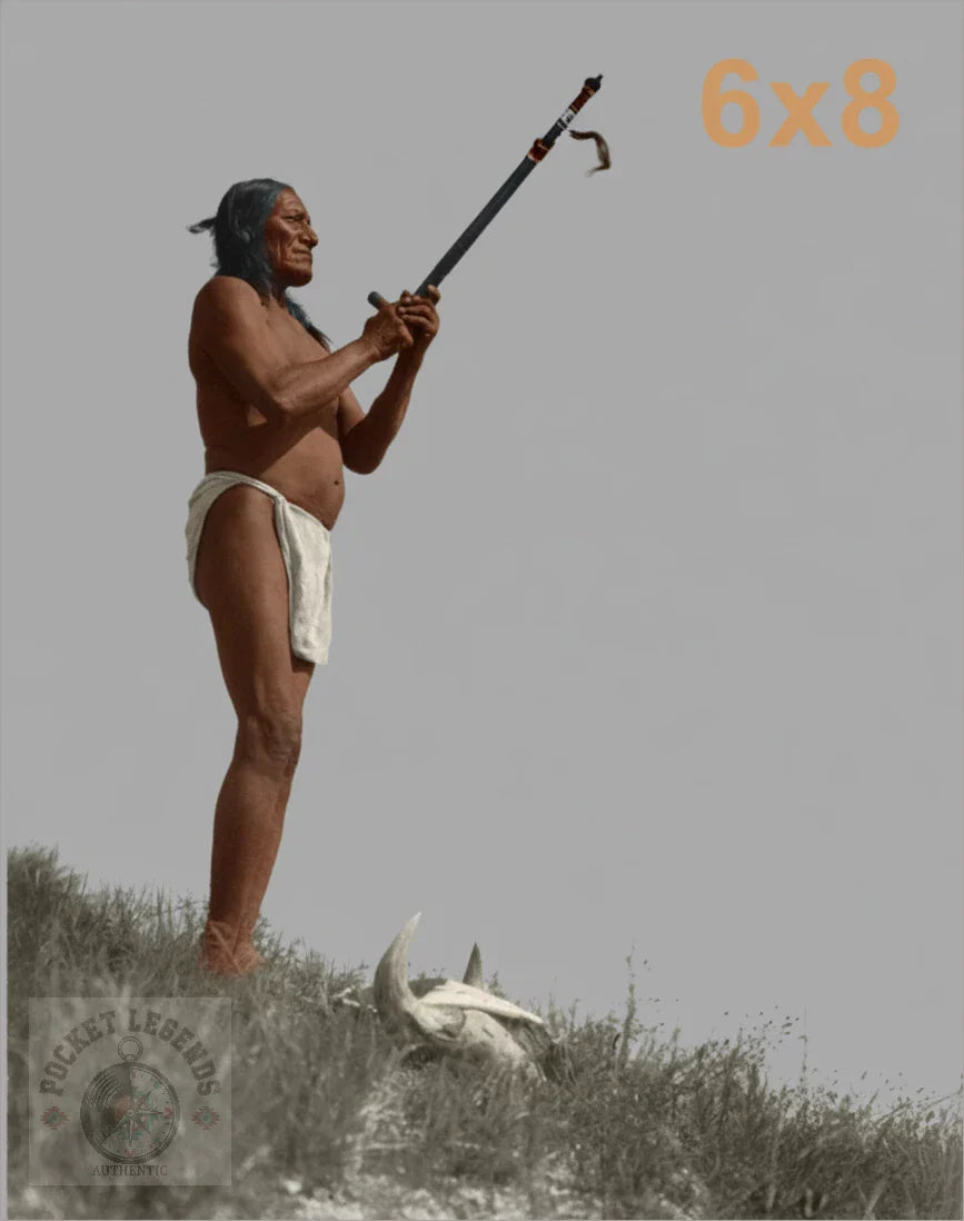 oglala prayer to the mystery 1907 color print backed 6x8 