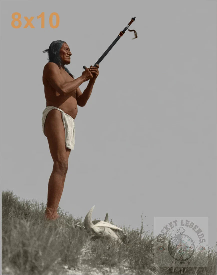 oglala prayer to the mystery 1907 color print backed 8x10
