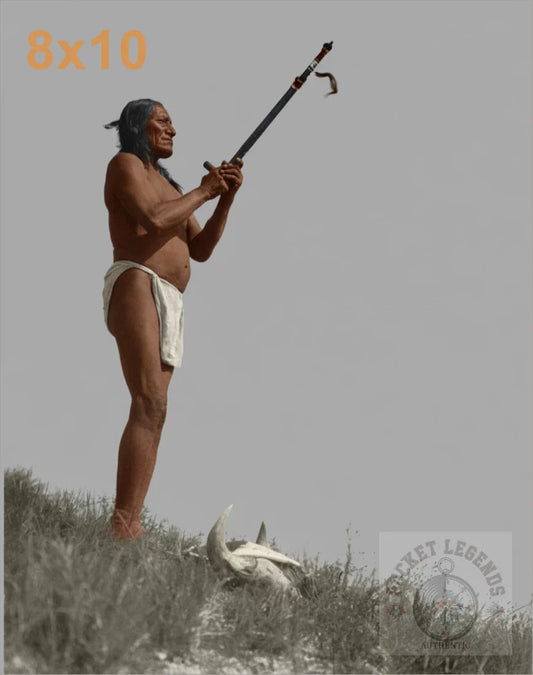 oglala prayer to the mystery 1907 color print backed 8x10