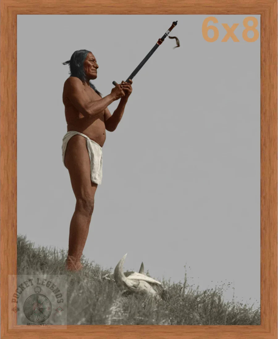 oglala prayer to the mystery 1907 pecan color print backed 6x8 