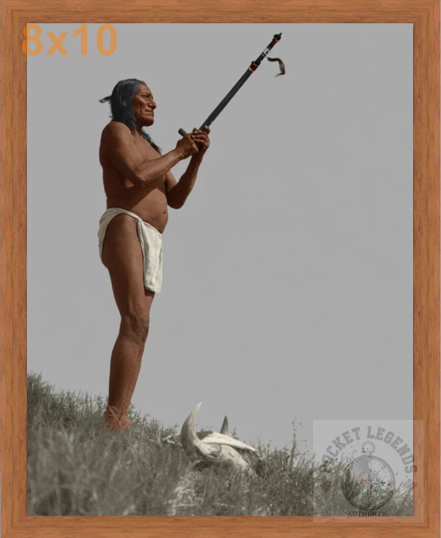 oglala prayer to the mystery 1907 pecan color print backed 8x10