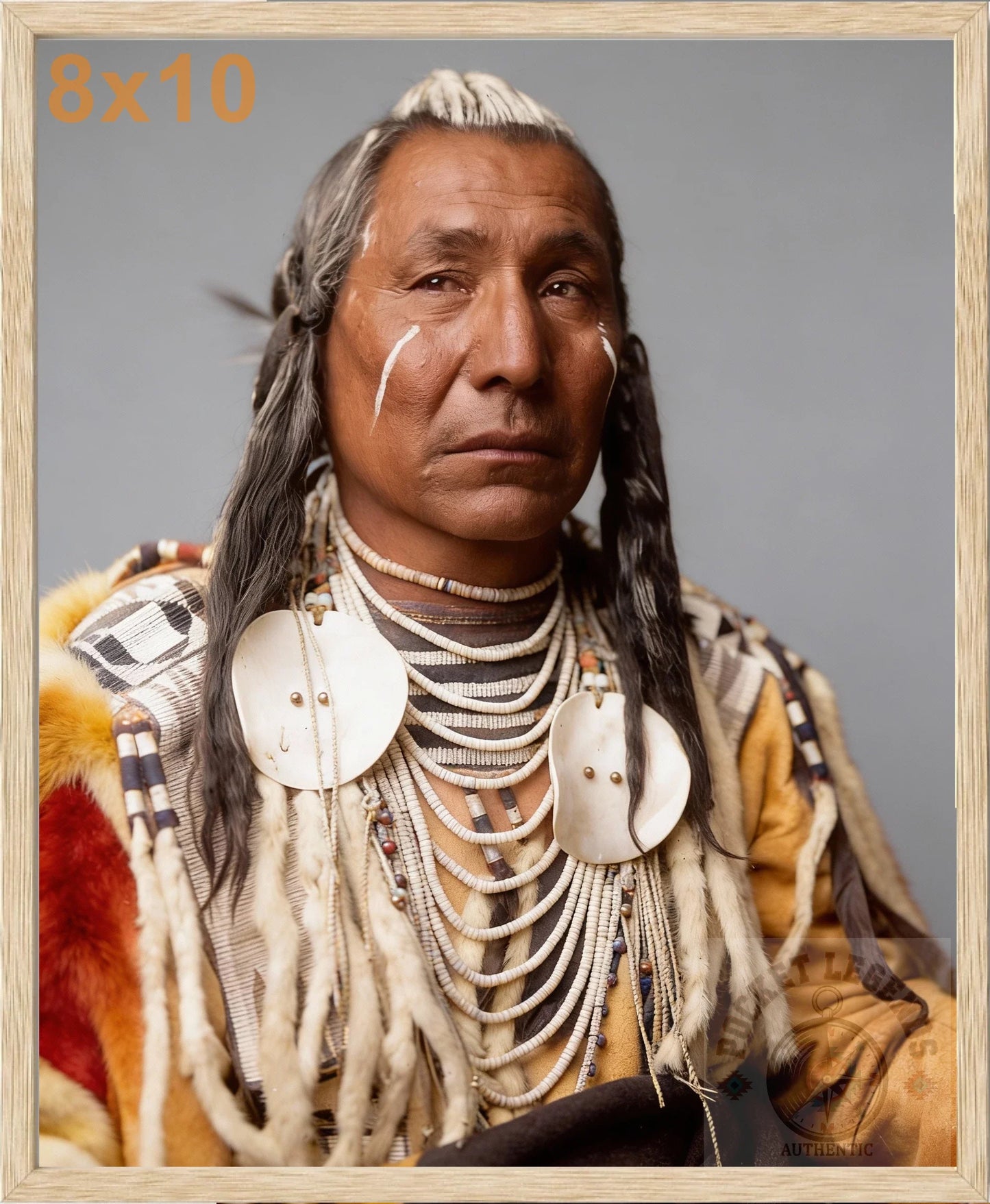 red wing apsaroke oak color print backed 8x10