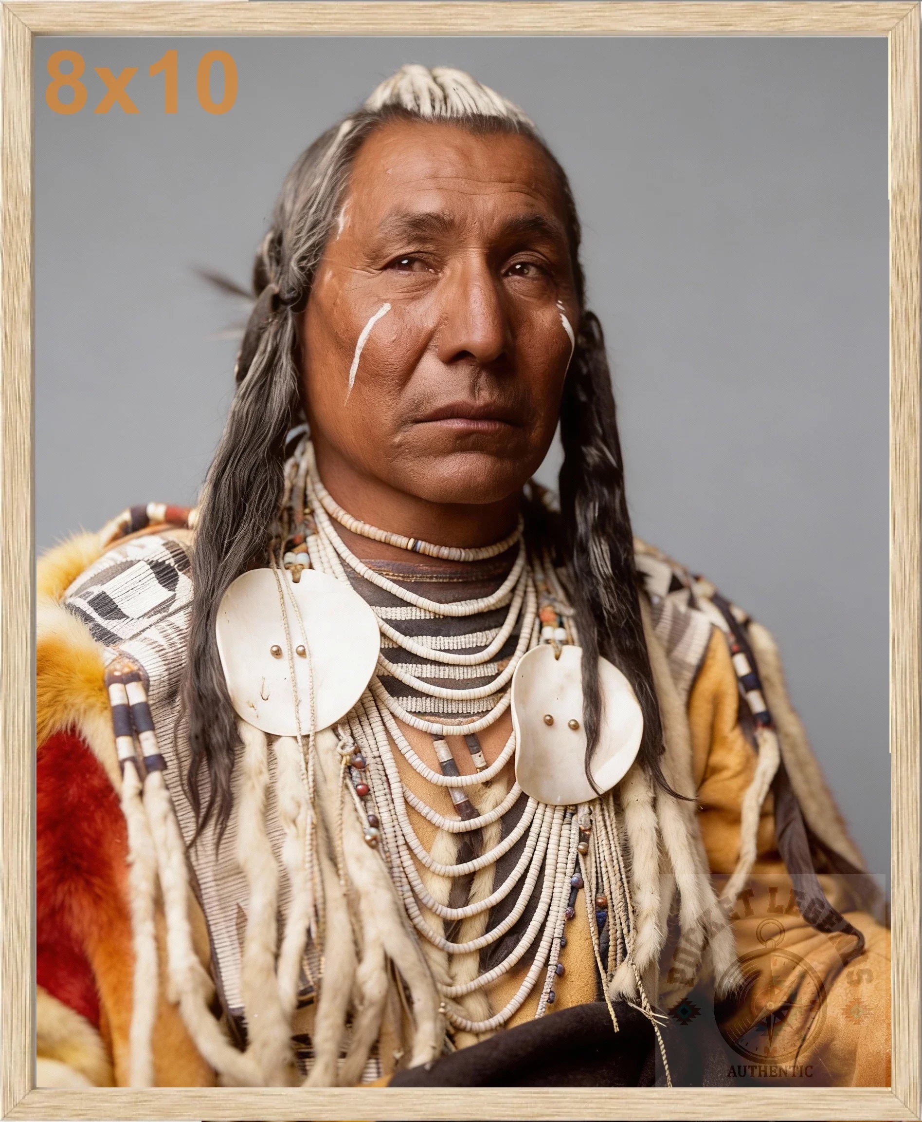 red wing apsaroke oak color print backed 8x10