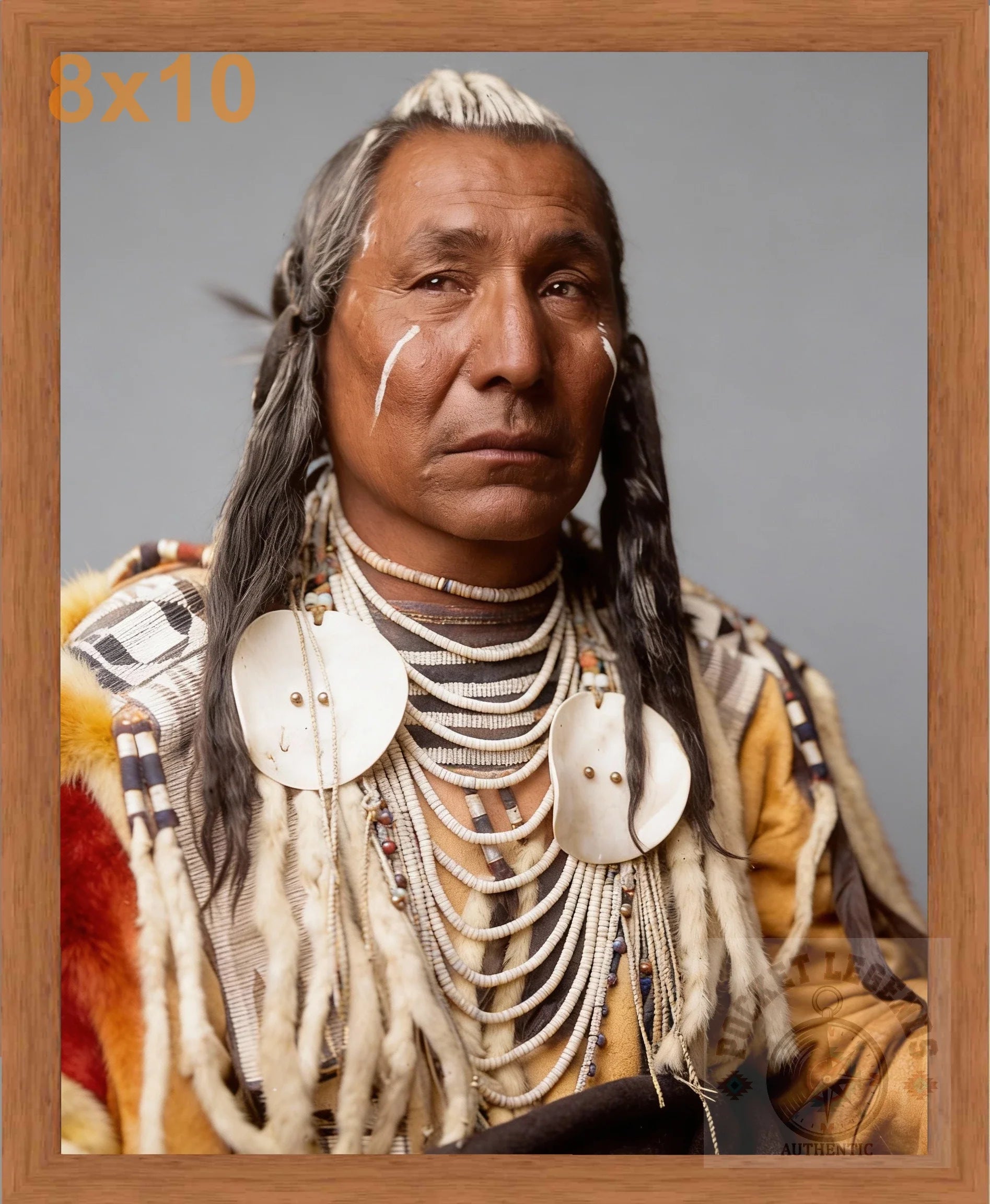 red wing apsaroke pecan color print backed 8x10