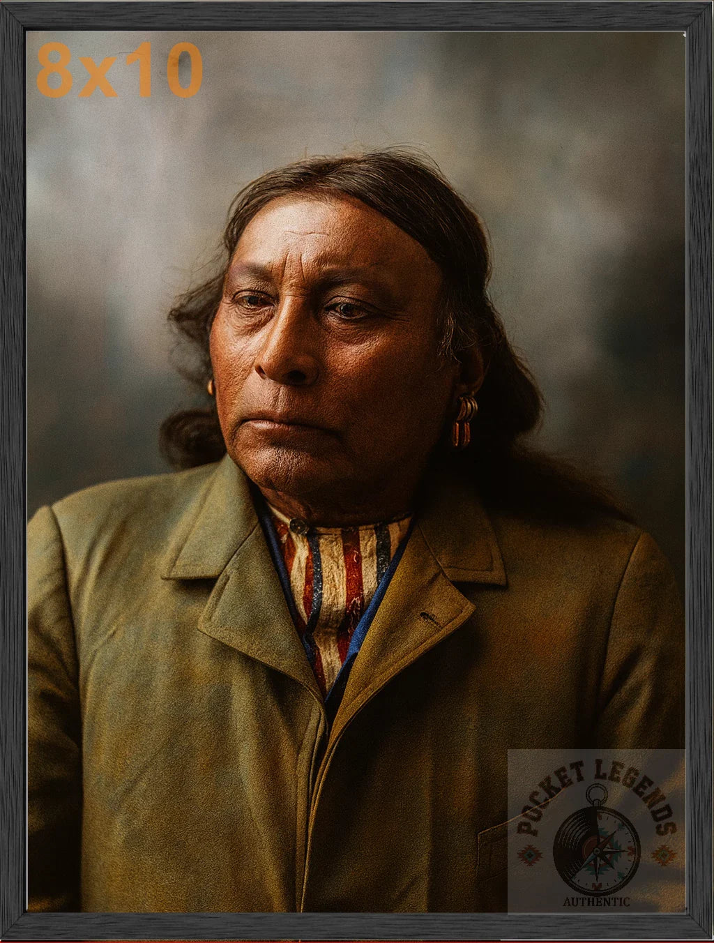 towokonie jim stained oak framed color print backed 8x10