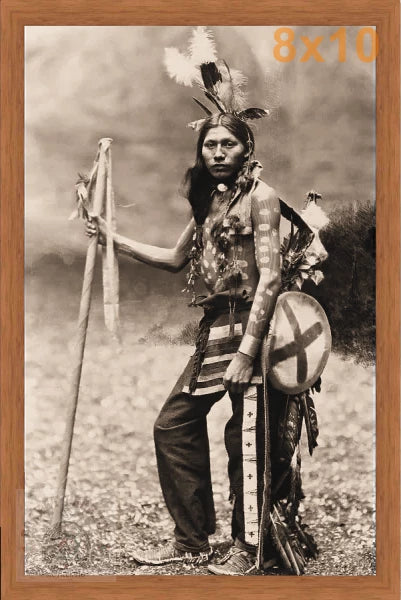 william eagle shirt pecan sepia print backed 8x10